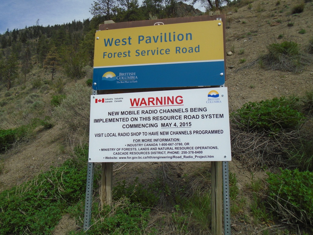Pavillion Road Sign