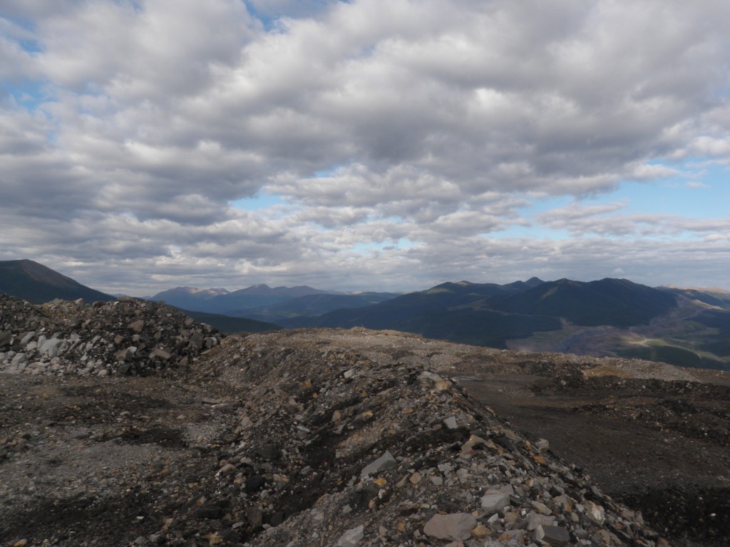 View from the top of the pit