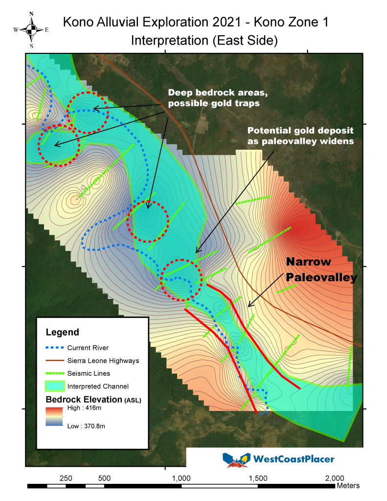 Ancient Channel Gold Map Africa