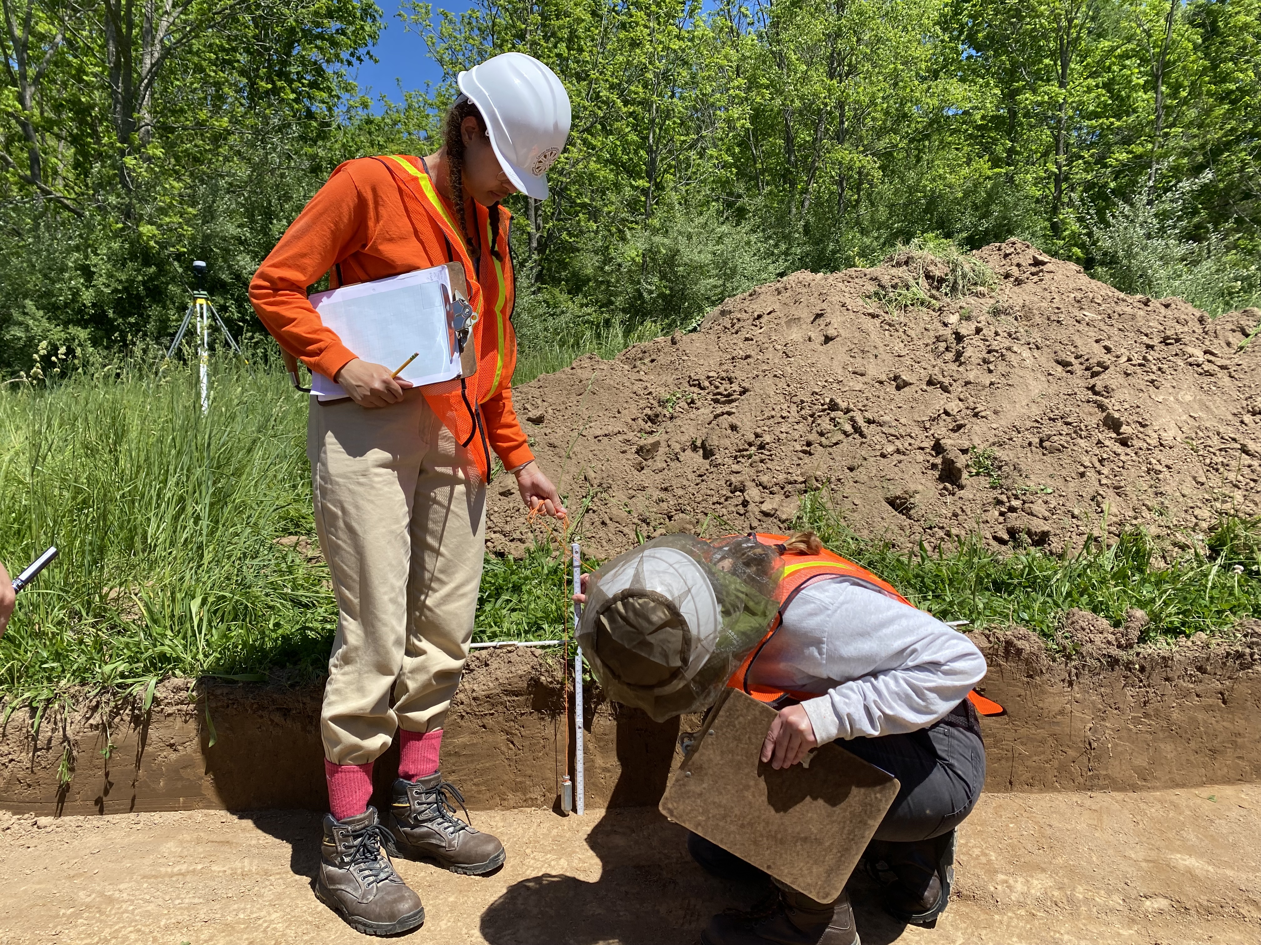 Archaeology field assessment for a mining project